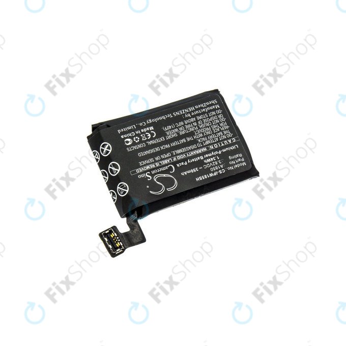Batteria per Apple Watch 3 42 mm, 350mAh, GPS + Cellular Version, Li-Pol, 3.82 V, A1850, HQ