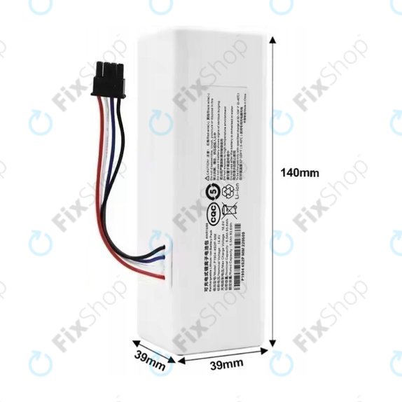 Batteria per Xiaomi Mi Robot Vacuum Mop (Mijia 1C), STYTJ01ZHM, Li-Ion, 2600mAh, 14.4V