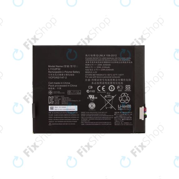 Batteria per Lenovo TAB 2 A10-70, L11C2P32, 6340mAh