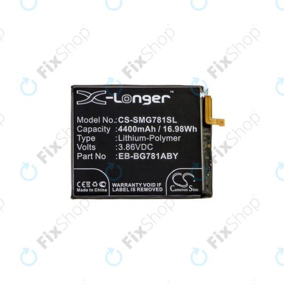 Batteria per Samsung A52 A525F, A526B, A52s 5G A528B, S20 FE G780F, EB-BG781ABY, EB-BG781ABE, EB-BG781ABU, 4400mAh, HQ