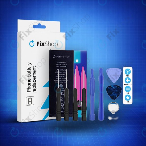 Batteria per iPhone SE, 1624mAh, Adesivo, Attrezzi, FixPremium