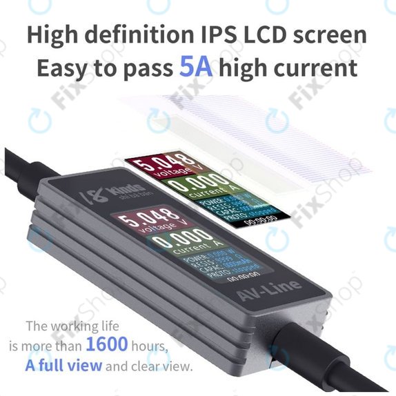 Cavo di ricarica con rilevamento intelligente da Lightning a USB-C, AV-Line