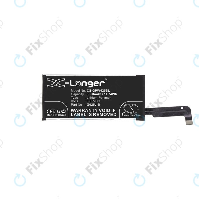 Batteria per Google Pixel 4a 4G, 3050mAh, Li-Pol, 3.85 V, G025J-B, HQ