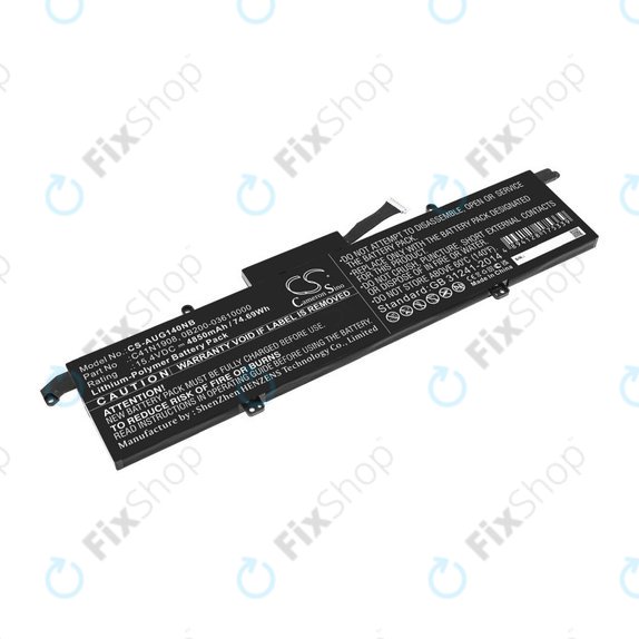 Batteria per Asus ROG Zephyrus G14 GA401, C41N1908, Li-Pol, 4850mAh, 15.4V, HQ