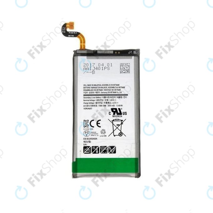 Batteria per Samsung S8 Plus G955F, EB-BG955ABE, 3500mAh