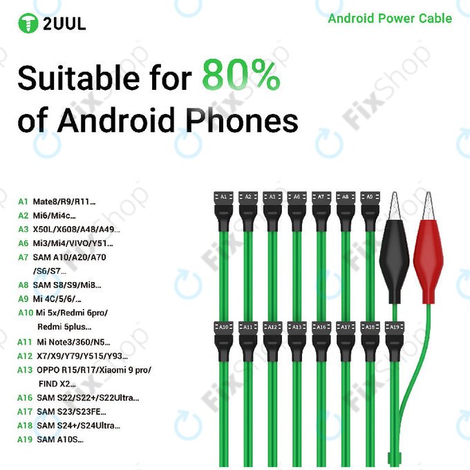 Cavo di alimentazione Android 16-in-1, 2UUL PW04