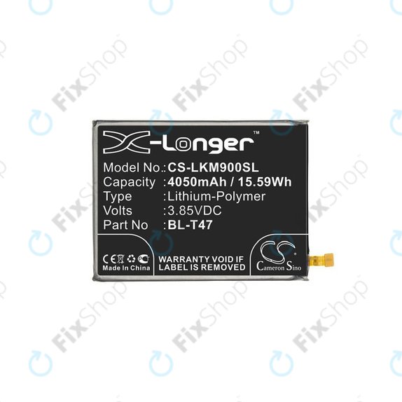 Batteria per LG Velvet 5G, BL-T47, 4050mAh, HQ