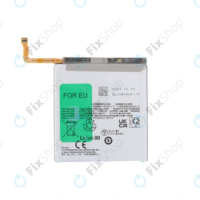 Batteria per Samsung S24 S921B, EB-BS921, EB-BS922ABE, 4000mAh