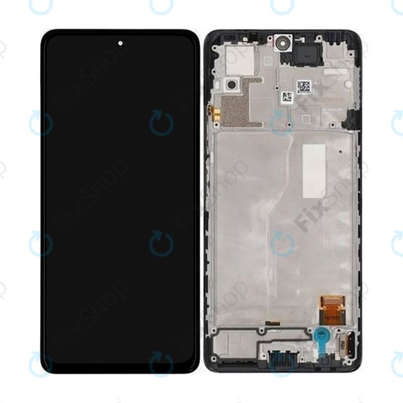 Schermo per Xiaomi Redmi Note 10 Pro, Vetro touch con cornice, Onyx Gray, 56000200K600, Genuine Service Pack