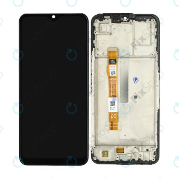 Schermo OLED per Vivo Y55, Starlight Black, Vetro touch con cornice
