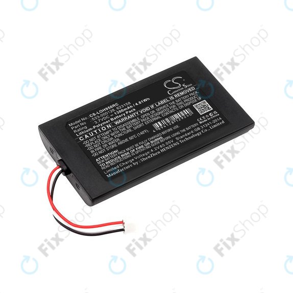 Batteria per Logitech Harmony 9, 533-000128, Li-Pol, 1300mAh, 3.7V, HQ