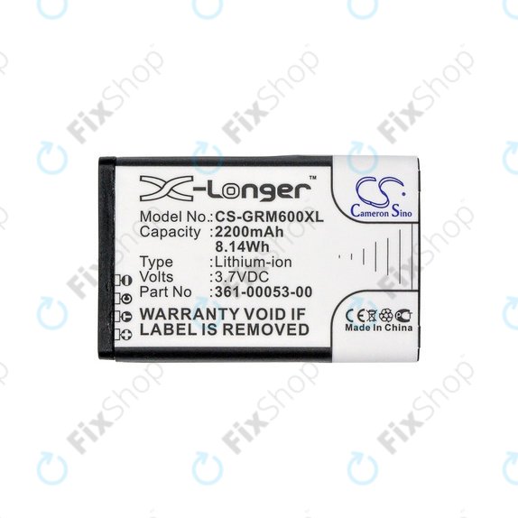 Batteria per Garmin Montana 600, 600T, 600t Camo, 650, 650T, 680, 680T, Monterra, 010-11599-00, 010-11654-03, 361-00053-00, 361-00053-04, 2200mAh, HQ