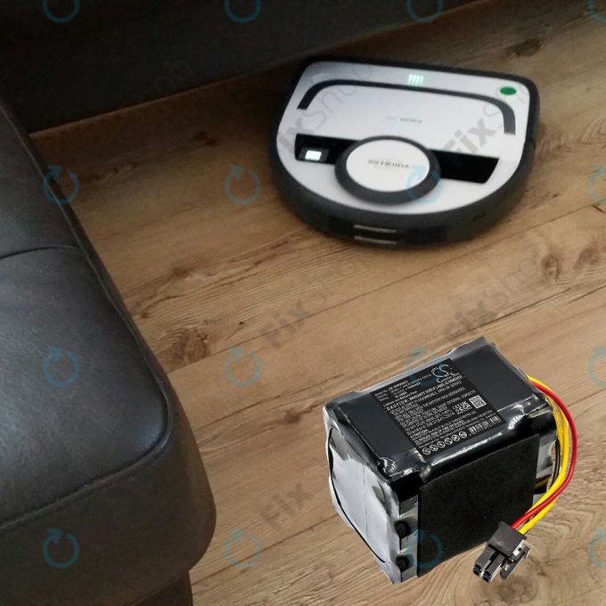 Batteria per Vorwerk Kobold VR200, 20884-1, 4NCR18650P2-C001A, Li-Ion, 6000mAh, 14.4V, HQ