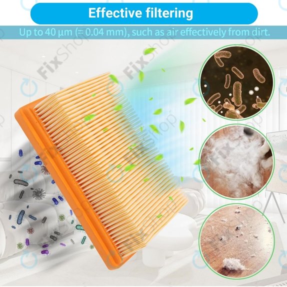 Filtro piatto per Kärcher WD-seriess, MV-seriess, KWD-seriess