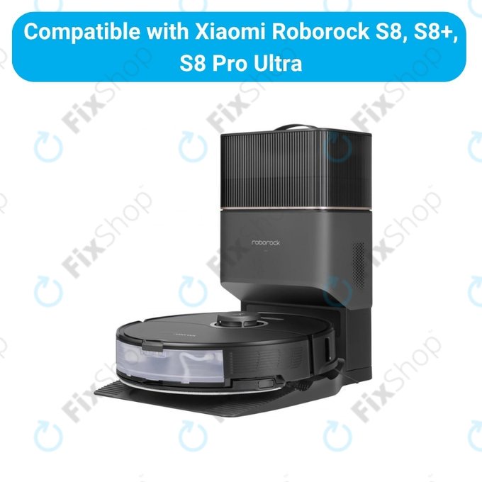 Set di ricambio per Xiaomi RobGoldck S8, S8+, S8 Pro Ultra (2x spazzola principale, 4x filtro, 4x spazzola laterale - Black)