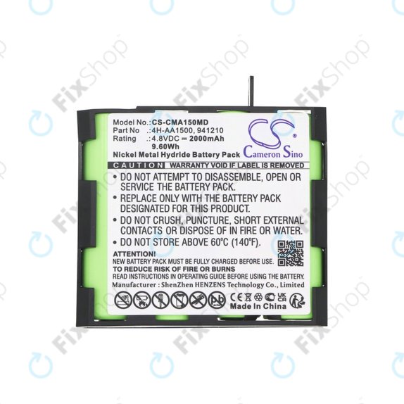 Batteria per Compex MI-Fitness, 941213, Ni-MH, 2000mAh, 4.8V, HQ