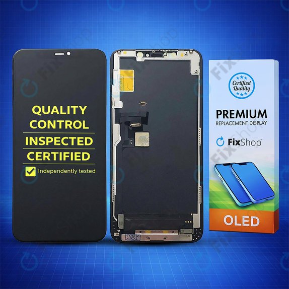 Schermo Hard OLED per iPhone 11 Pro Max, Vetro touch con cornice, FixPremium