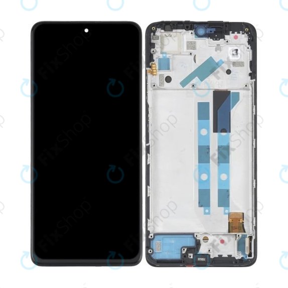 Schermo per Xiaomi Redmi Note 11 Pro 4G, 5G, Poco X4 Pro 5G, Graphite Grey, Vetro touch con cornice