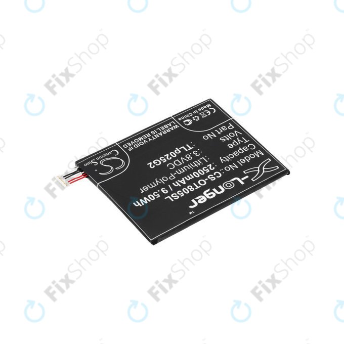 Batteria per Alcatel One Touch Pixi 8", TLp025G2, Li-Pol, 3.8V, 2500mAh, HQ
