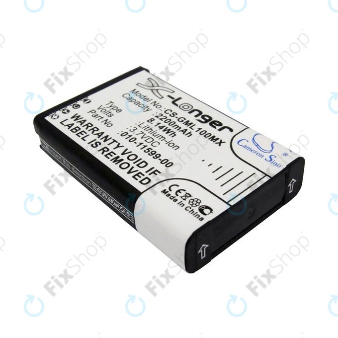 Batteria per Garmin E1, E2, Garmin Virb Elite, 010-11599-00, Li-Ion, 2200mAh, 3.7V, HQ