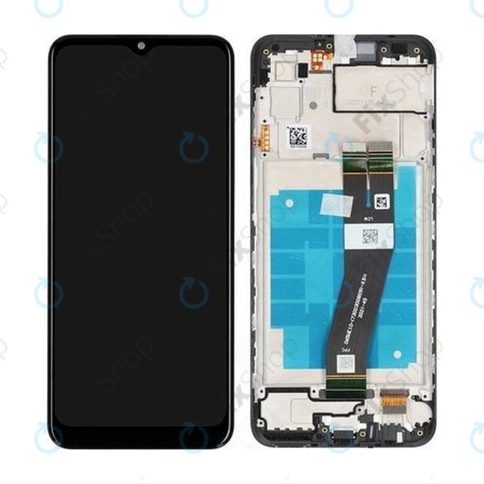 Schermo per Samsung A03 A035G, Vetro touch con cornice