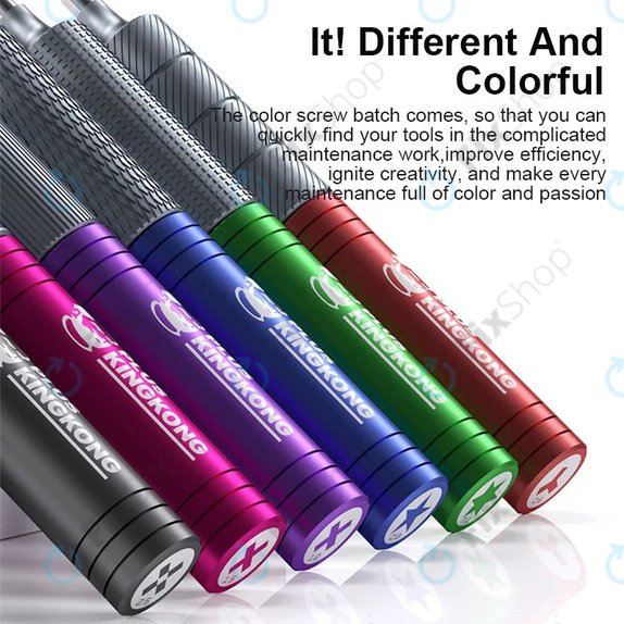 Set cacciaviti Torx, Tri-Point e a croce 6 pz, Mechanic KING KONG+