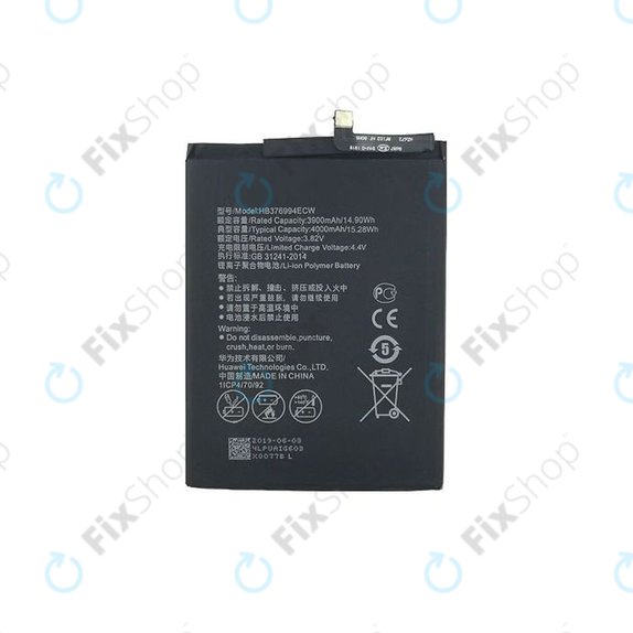 Batteria per Huawei Honor 8 Pro DUK-L09, HB376994ECW, 4000mAh