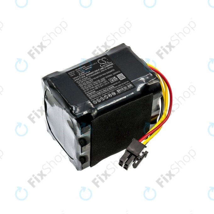 Batteria per Vorwerk Kobold VR200, 20884-1, 4NCR18650P2-C001A, Li-Ion, 6000mAh, 14.4V, HQ
