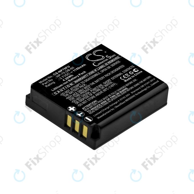 Batteria per Panasonic Lumix DMC-FX01, CGA-S005, Li-Ion, 1150mAh, 3.7V, HQ