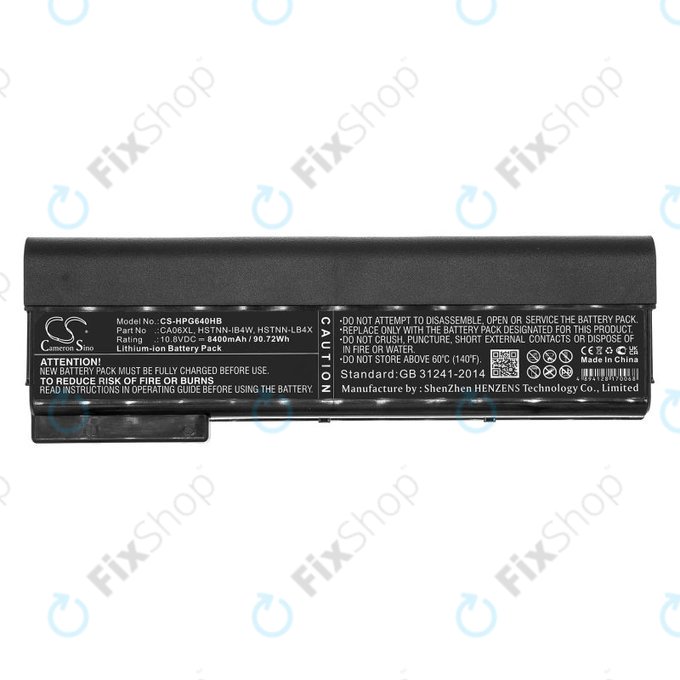 Batteria per HP ProBook 640 G1, 650 G1, 655 G1, 645 G1, CA06XL, Li-Ion, 8400mAh, 10.8V, HQ