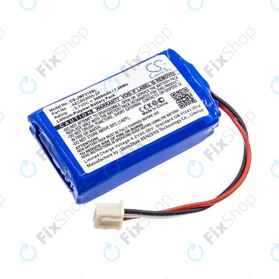 Batteria per JBL Flip 2 (2013), AEC653055-2P, Li-Pol, 2000mAh, 3.7V, HQ