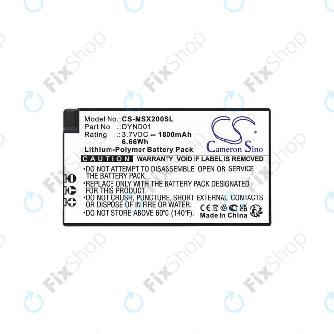 Batteria per Microsoft Xbox Elite seriess 2, DYND01, Li-Pol, 1800mAh, 3.7V, HQ