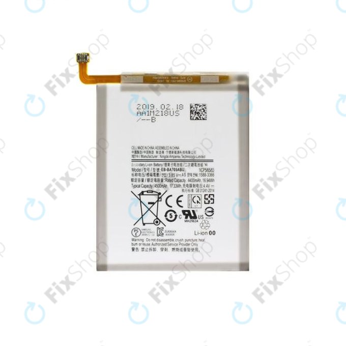 Batteria per Samsung A70 A705F, EB-BA705ABU, 4500mAh