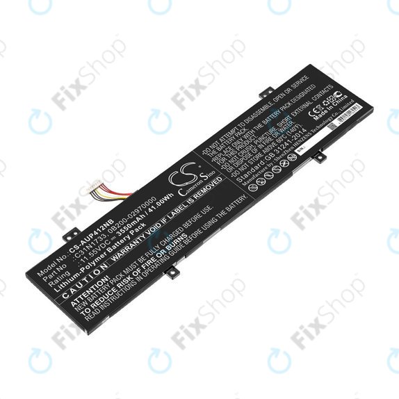 Batteria per Asus VivoBook Flip 14 TP412FA/UA, C31N1733, Li-Pol, 3550mAh, 11.55V, HQ