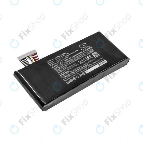 Batteria per MSI GT72, MSI WT72, BTY-L77, Li-Ion, 7500mAh, 11.1V, HQ