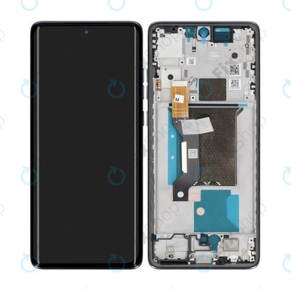 Schermo per Motorola Edge 60 Fusion, Slipstream, Vetro touch con cornice, 5D68C29878, Genuine Service Pack