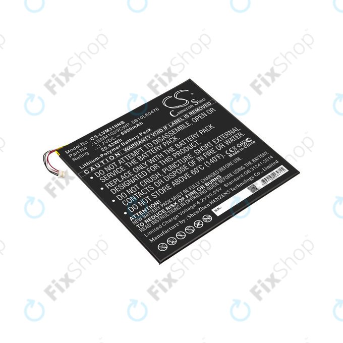Batteria per Lenovo Miix 300, Miix 310, LENM1029CWP, Li-Pol, 6900mAh, 3.7V, HQ