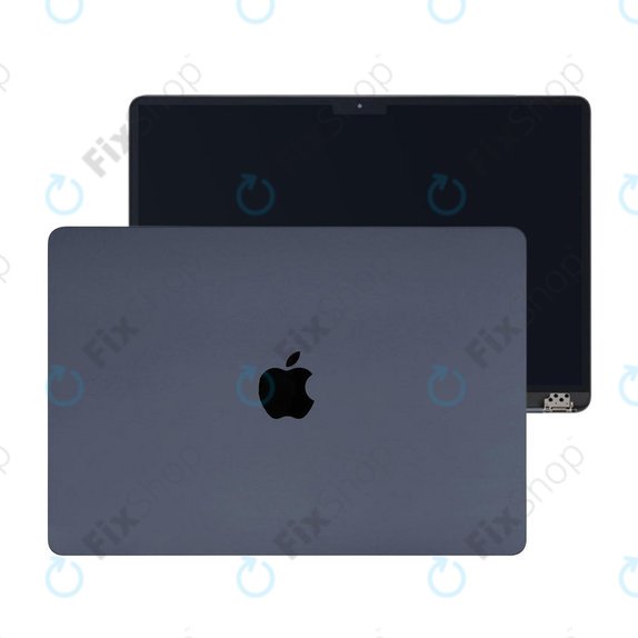 Schermo LCD per MacBook Air 15", A3114 (2024), con vetro frontale e copertura, Midnight, 661-40262, Genuine Apple