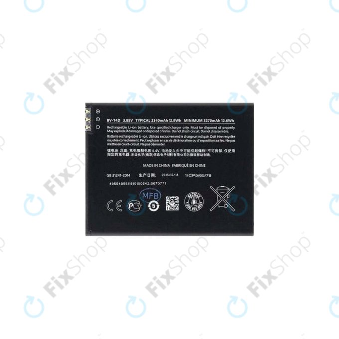 Batteria per Microsoft Lumia 950 XL, BV-T4D, 3340mAh