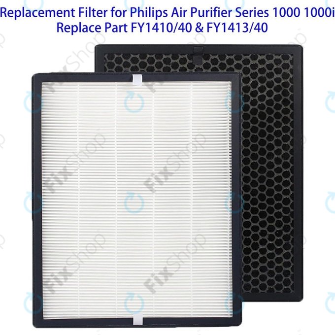 Set filtri per Philips 1000-seriess, 1000i-seriess, AC1214, AC1215, AC1217 (HEPA + Activated carbon)