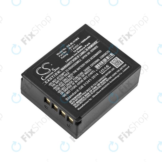 Batteria per Olympus EM1, BLH-1, Li-Ion, 1900mAh, 7.4V, HQ