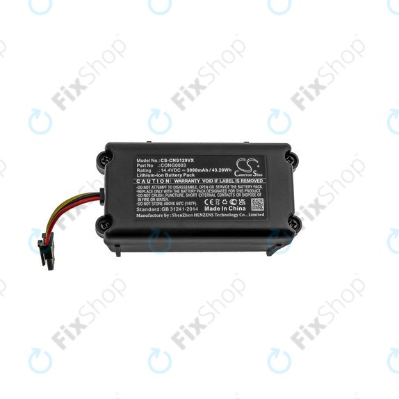 Batteria per Cecotec Conga 1290, 1390, 1490, 1590, CONG0003, Li-Ion, 3000mAh, 14.4V, HQ