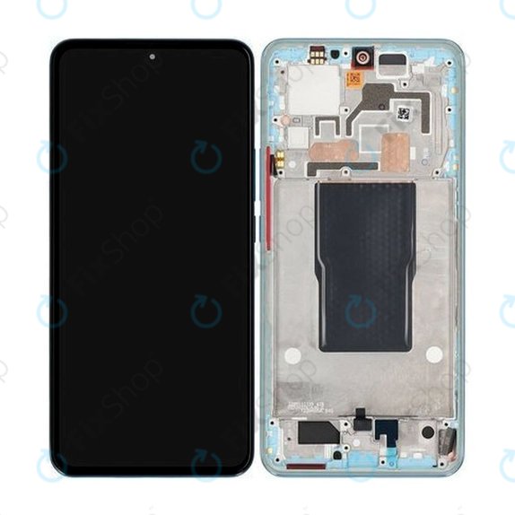 Schermo per Xiaomi 12T Pro 22081212UG, Vetro touch con cornice, 560005L12U00, Genuine Service Pack