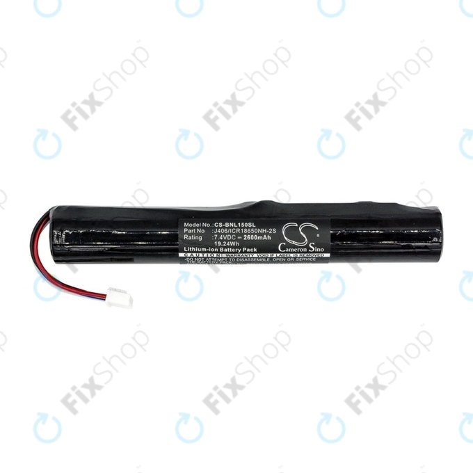 Batteria per Bang & Olufsen Beolit 15, 17, Beoplay A2, J406/ICR18650NH-2S, Li-Ion, 2600mAh, 7.4V, HQ