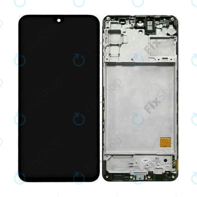 Schermo per Samsung M31s M317F, Mirage Black, Vetro touch con cornice