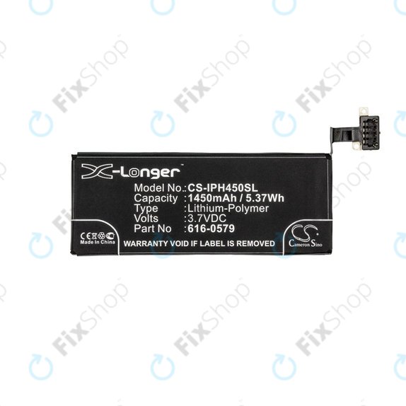 Batteria per iPhone 4S, 616-0579, 1450mAh, HQ