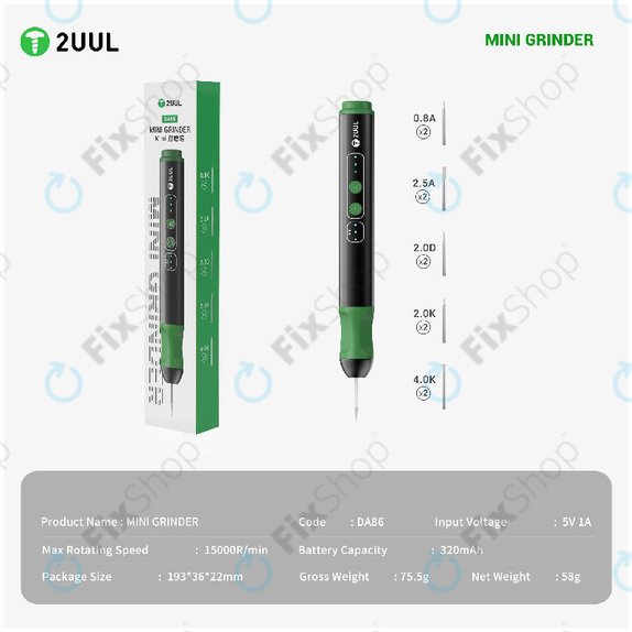Mini smerigliatrice di precisione, 2UUL DA86