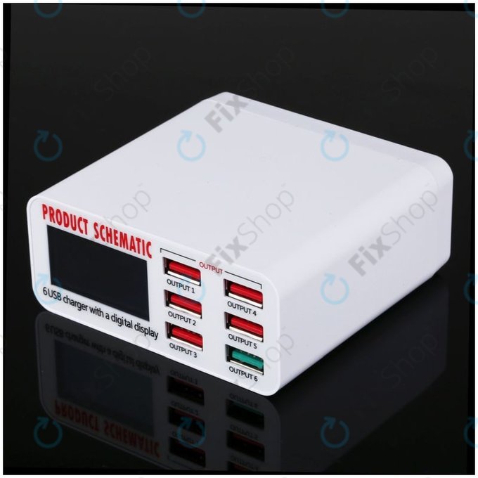 Stazione di ricarica USB con USB 3.0, Product Schematic 896