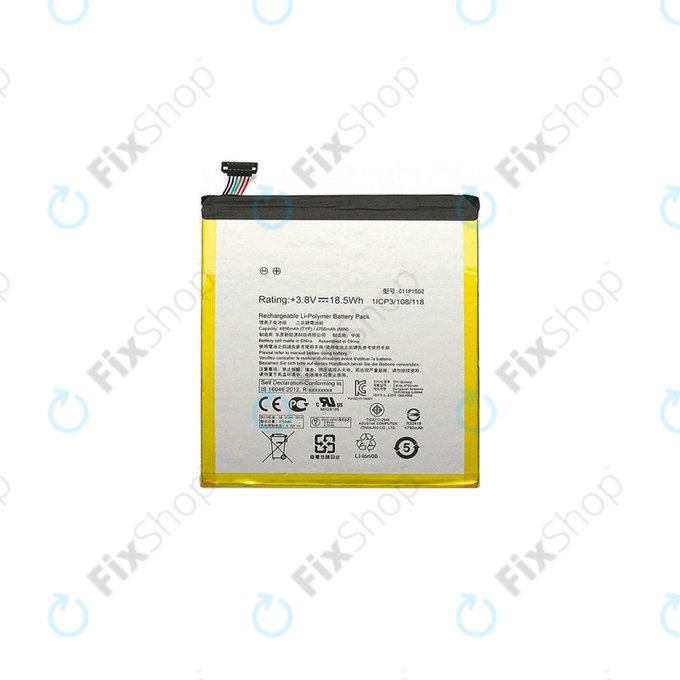 Batteria per Asus ZenPad 10 Z300, C11P1502, 4890mAh