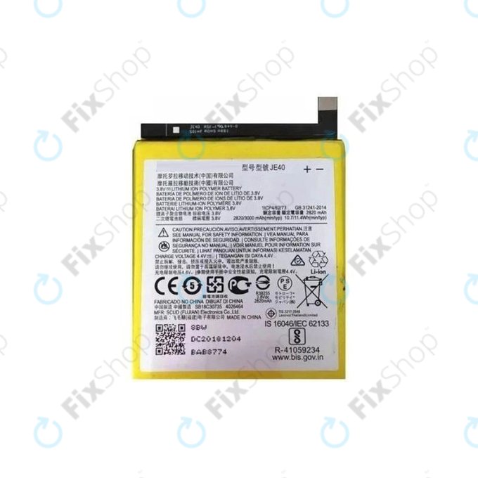 Batteria per Motorola One (P30 Play) XT1941, G7 Play XT1952, JE40, 3000mAh